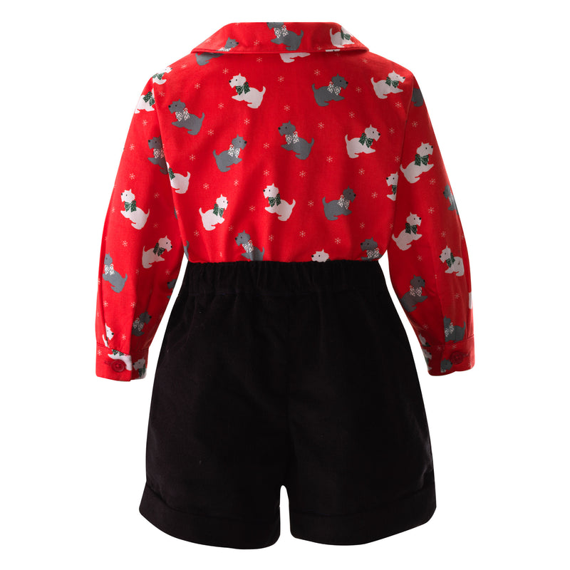 Scottie Dog Shirt & Short Set