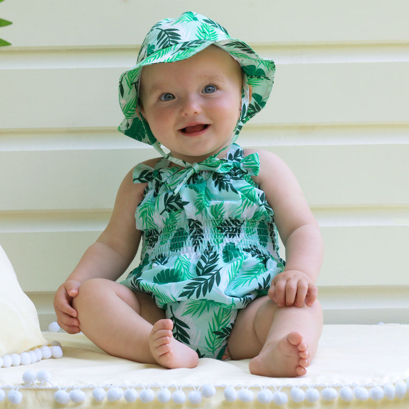 Palm Tree Sun Hat, Baby Girl