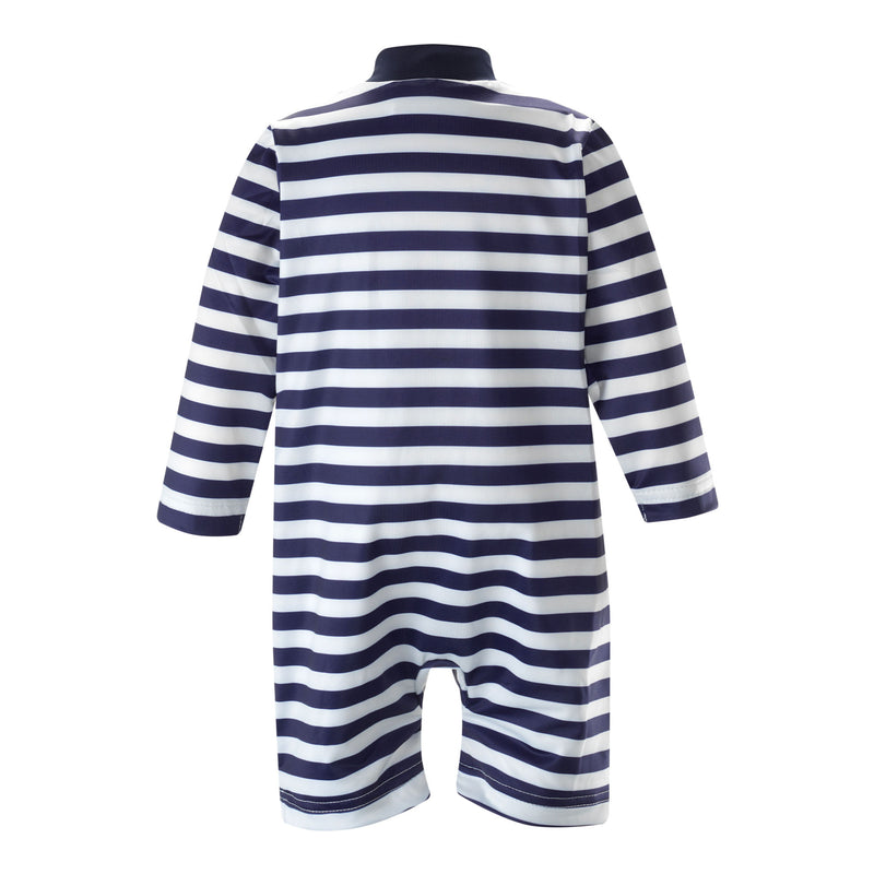 Breton Stripe Zip-up Rashguard