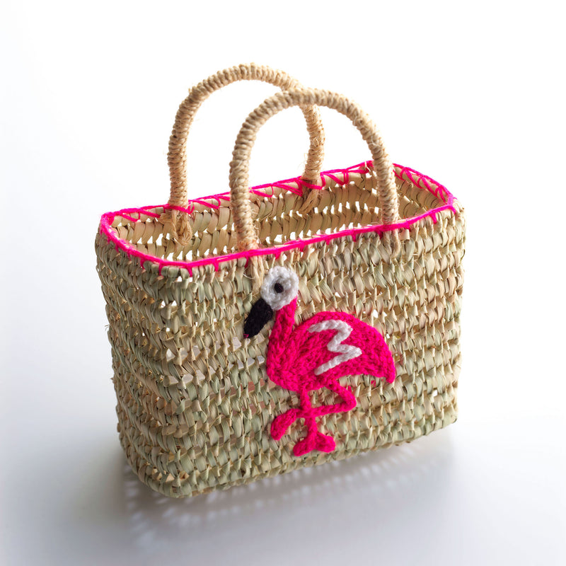 Flamingo Mini Beach Bag