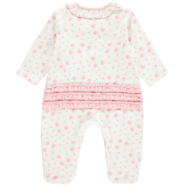 Floral Frill Collar Babygro