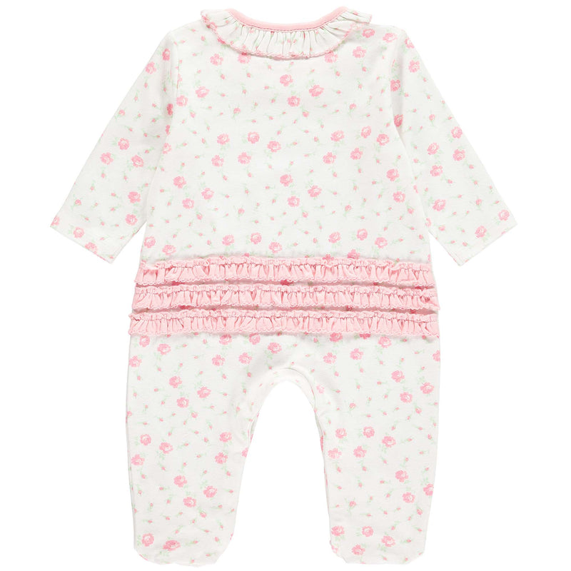 Floral Frill Collar Babygro