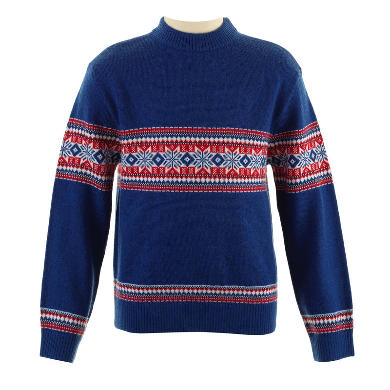 Fairisle Sweater, Navy