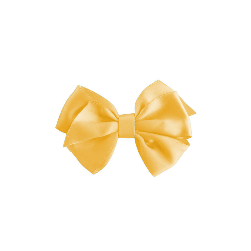 Yellow Satin Ribbon Hairbow