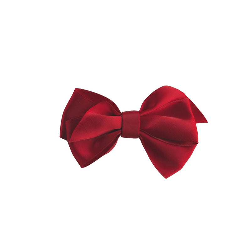 Red Satin Ribbon Hairbow