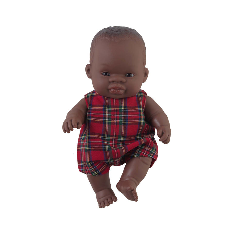 'Toto' Baby Boy Doll & Tartan Romper