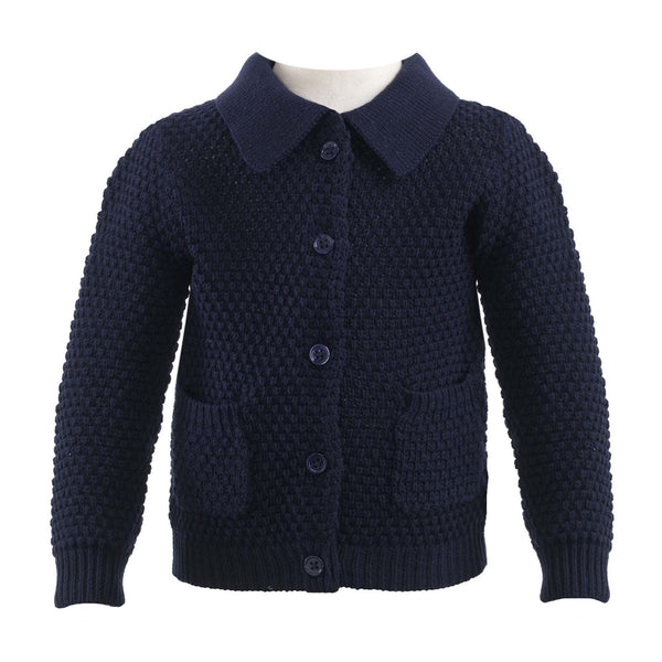 Navy blue outlet baby boy cardigan