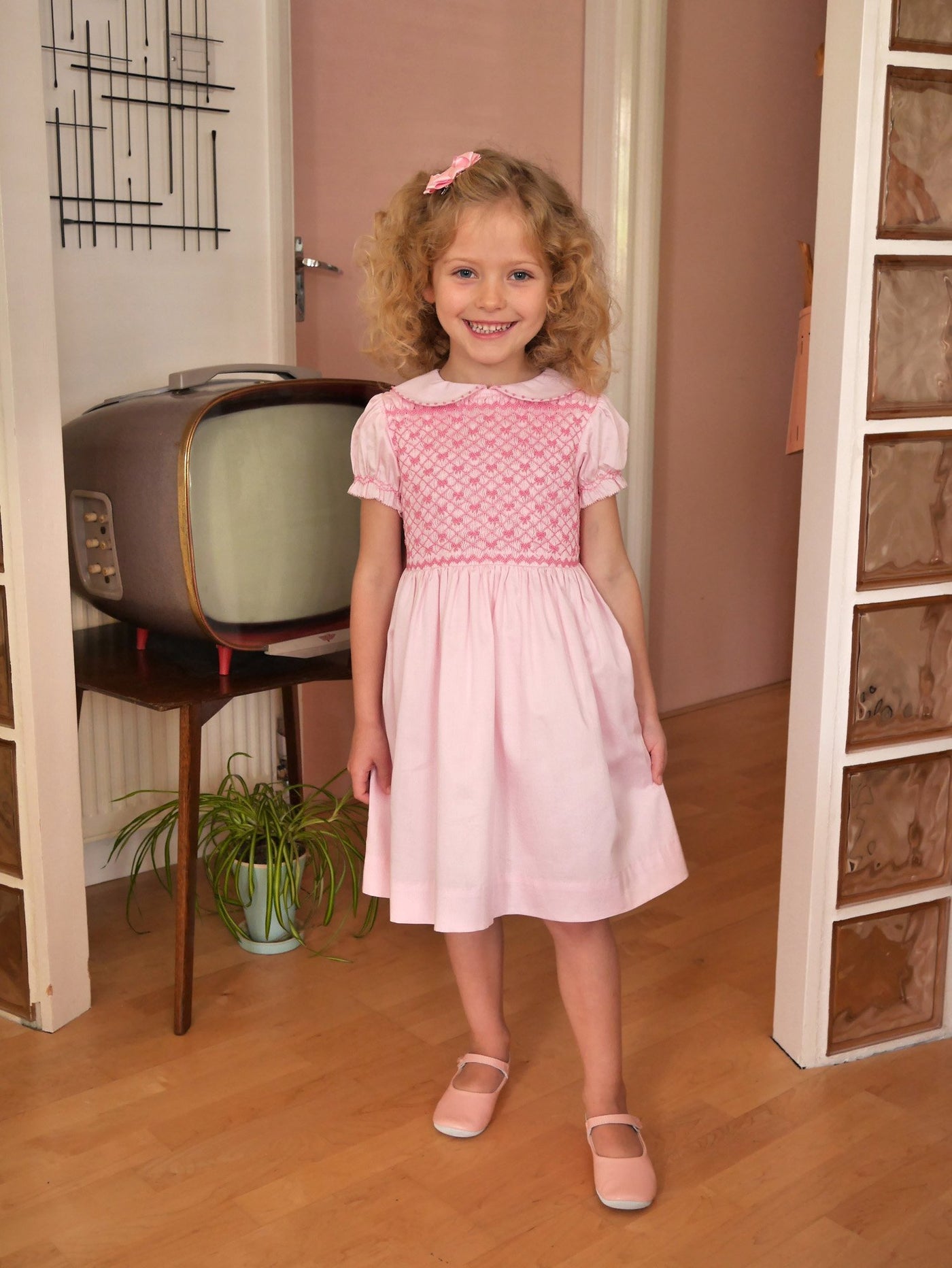 Bow Smocked Dress